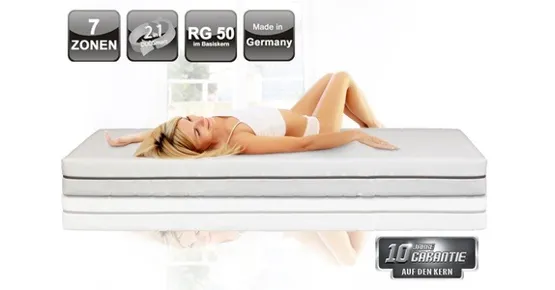 Matelas en mousse à froid 7 zones