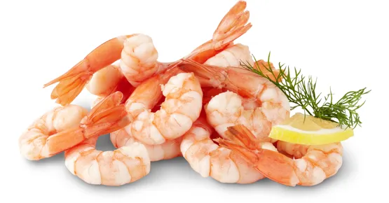 Migros Bio Crevetten Tail-on, gekocht