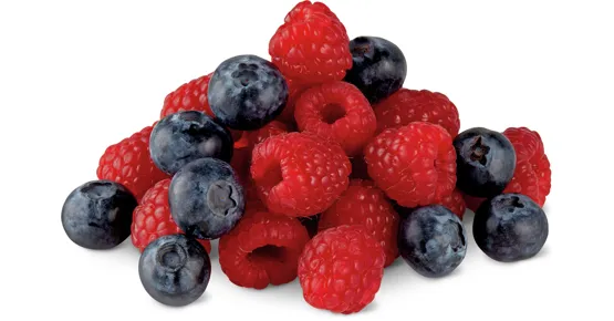 Migros Bio-Heidelbeeren und -Himbeeren, Duo-Pack