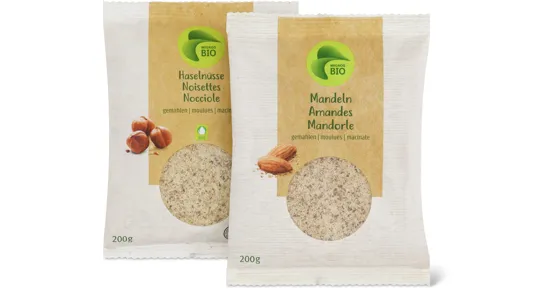 Migros Bio-Mandeln und -Haselnüsse gemahlen