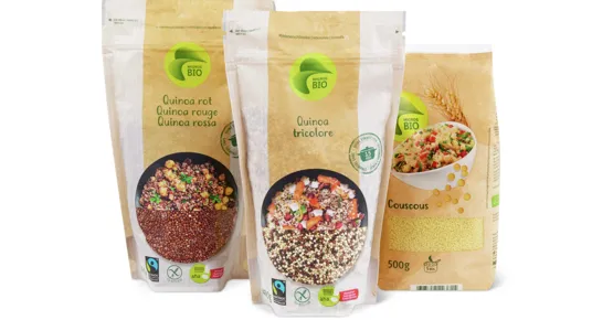 Migros Bio-Quinoa und -Couscous