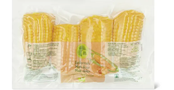 Migros Bio Zuckermais pasteurisiert