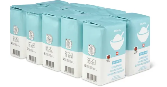 Migros Kristallzucker, IP-SUISSE, 10er-Pack