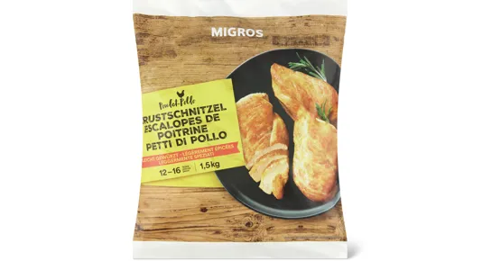 Migros Pouletbrustschnitzel mariniert