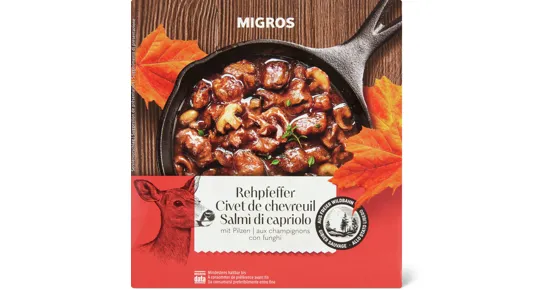 Migros Rehpfeffer mit Pilzen