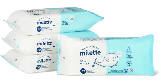 Milette Baby-Feuchttücher, FSC®