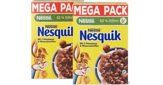 Nestlé-Nesquik oder -Cini-Minis, Duo-Pack