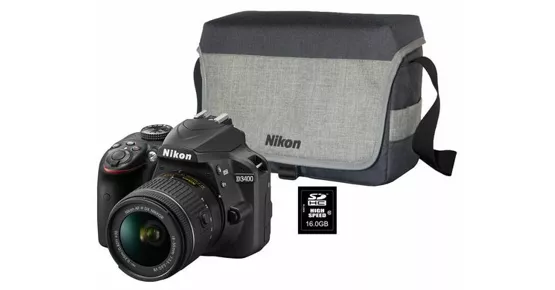 Nikon SLR Kamera D3400 18-55 Kit inkl. Bag u. SD