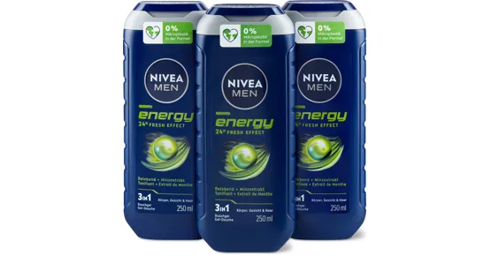 Nivea Men Duschen, 3er-Pack