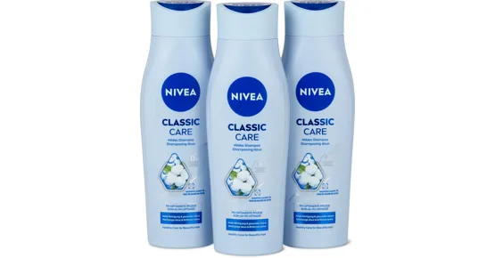 Nivea- oder Nivea Men-Shampoos, 3er-Pack