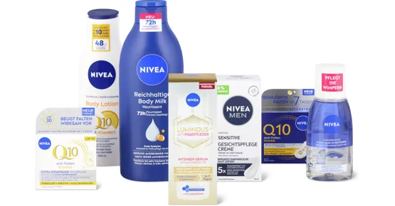 Nivea- und Nivea Men-Gesichts- sowie -Körperpflege-Produkte