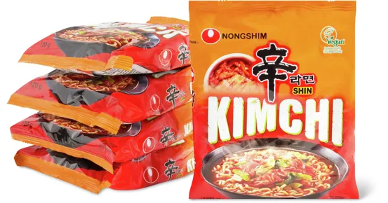 Nongshim-Kimchi, -Spicy Ramen oder -Veggie Soups, 5er-Pack