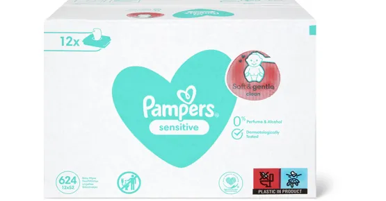 Pampers Baby-Feuchttücher, 12er-Pack
