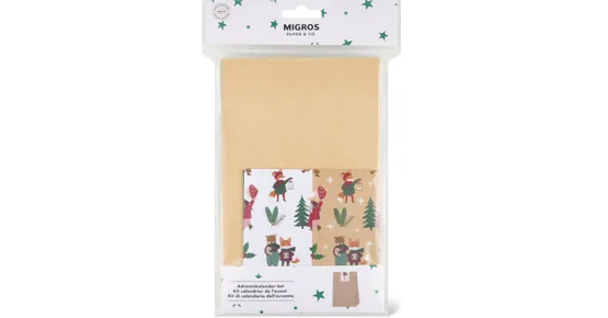 Paper & Co. Adventskalender-Set Kraft, FSC®