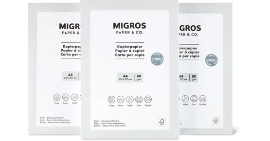 Paper & Co. Kopierpapier A4, FSC®, 3er-Pack