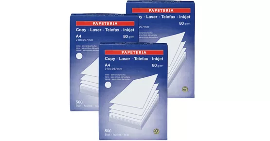 Papeteria Kopierpapier im 3er-Pack, FSC, 3er-Pack