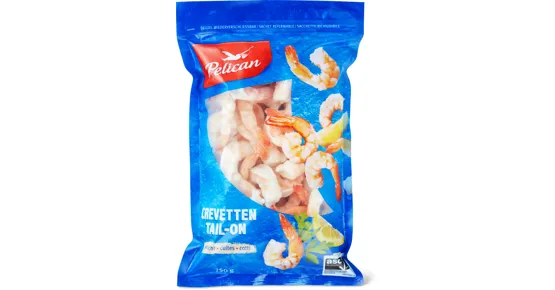 Pelican Crevetten Tail-on gekocht, ASC