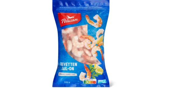 Pelican Crevetten Tail-On, gekocht, ASC