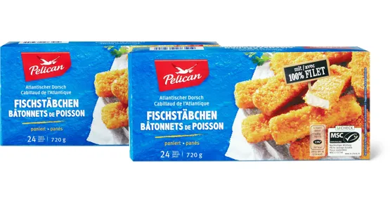 Pelican Fischstäbchen Dorsch, MSC, Duo-Pack