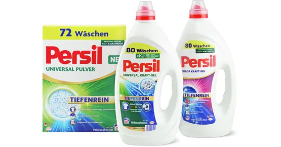 Persil Waschmittel-Gel, -Discs oder -Pulver