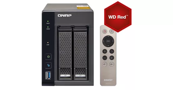 QNAP Turbo NAS TS-253A 4GB 2bay 4TB WD RED