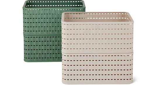 Rotho Rattankörbe, 2er-Set