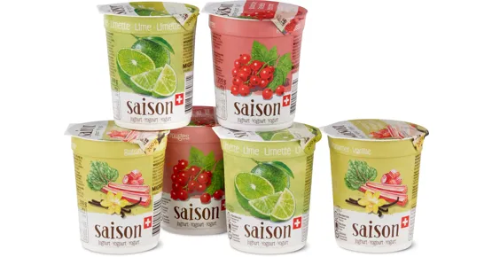 Saison- und M-Classic-Joghurts