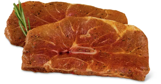 Schweins-Holzfällersteaks mariniert, IP-SUISSE
