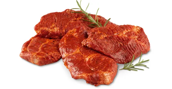 Schweinshalssteaks mariniert, IP-SUISSE