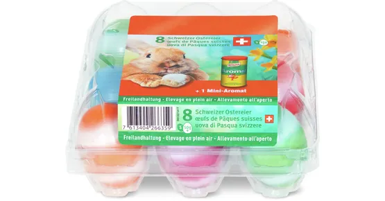 Schweizer Ostereier Freilandhaltung