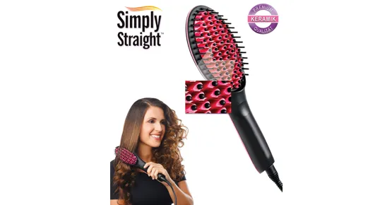 Simply Straight - Keramik-Haarglättbürste