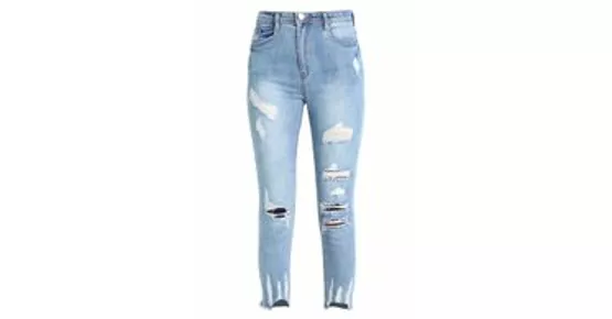 SINNER HIGH WAISTED AUTHENTIC RIPPED - Jeans Skinny Fit - blue @ Zalando.ch