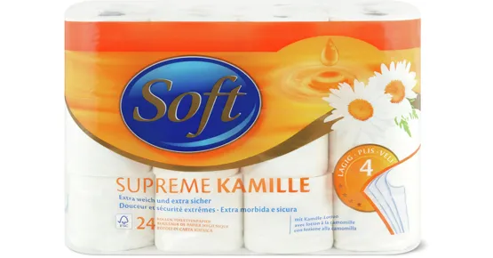 Soft-Toilettenpapier oder -Feuchttücher