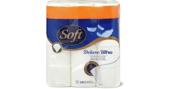 Soft-Toilettenpapier oder -Feuchttücher