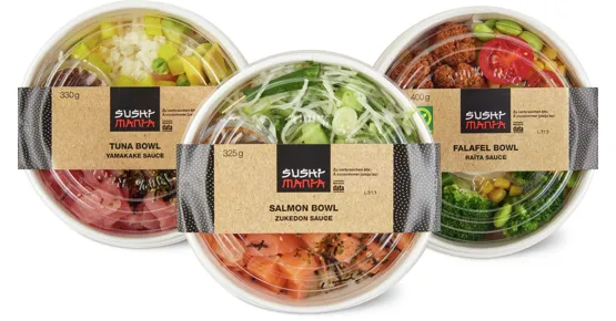 Sushi Mania Bowls gekühlt