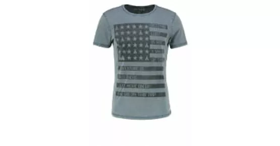 T-Shirt print - somber grey - meta.domain