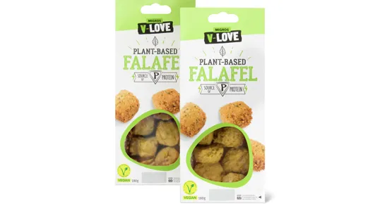 V-Love-Falafel oder -Vegetable Triangle