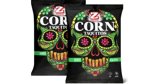 Zweifel Corn Chips Taquitos, Duo-Pack