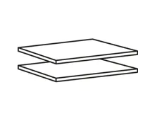 2er-Set Fachboden Schrank Monza