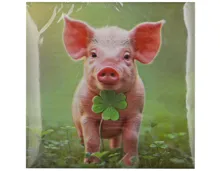 50 Servietten Glücksschwein 33x33 cm