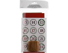 Adventskalender Beutel 105x60x210mm