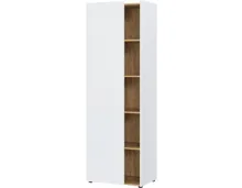Aktenschrank Hasselt Dekor weiss/Eiche 62 x 188 x 42 cm