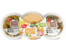 Alle Anna's Best-Hummus, -Antipasti, und -Oliven