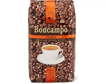 Alle Boncampo Kaffees, in Bohnen und gemahlen, 500 g und 1 kg, UTZ