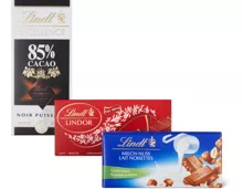 Alle Lindt Tafelschokoladen