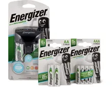 Alle M-Power- und Energizer-Ladegeräte sowie Energizer-Akkus
