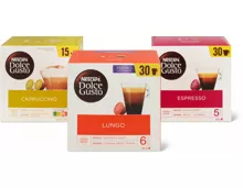 Alle Nescafé Dolce Gusto Kapseln, 30 Stück