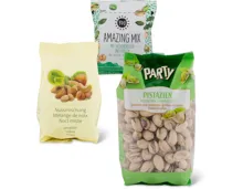 Alle Party- und Bio-Nüsse sowie You Amazing Mix