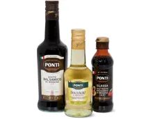 Alle Ponti- und Giacobazzi-Balsamico und -Condimento