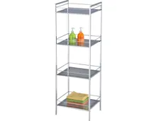 Allzweckregal Kim Metall chromfarben 39 x 117 x 31 cm